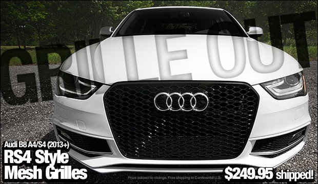 Audi B8 RS4 Style A4/S4 Grilles