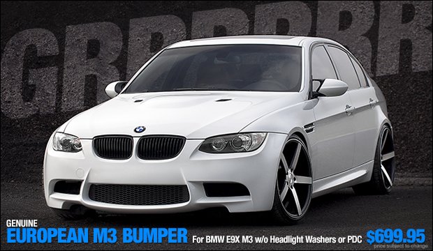 BMW E9X M3 Genuine European Bumper