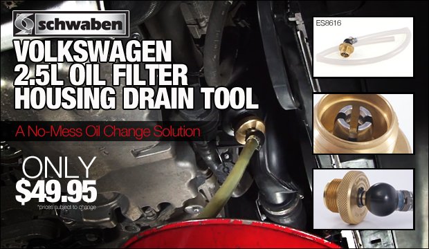 Volkswagen 2.5 Oil Filter Housing Drain Tool