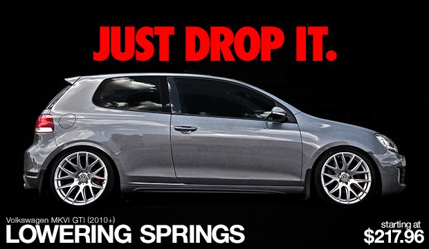 Volkswagen MKVI GTI Lowering Springs