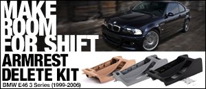 BMW E46 3 Series Armrest Delete Kits
