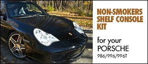Porsche 986/996/996T Nonsmoking Console Conversion Kit