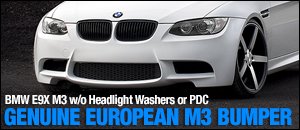 BMW E9X M3 Genuine European Bumper
