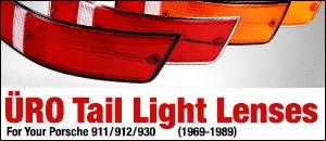 Porsche 911/912/930 1969-1989 Tail Light Lenses