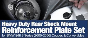 BMW E46 2-Door ECS Rear Shock Mount Plates