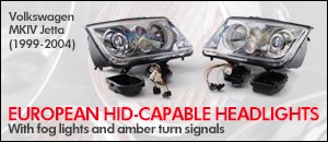 Volkswagen MKIV Jetta HID-Capable Headlights
