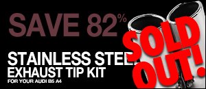 Audi B5 A4 1.8T Exhaust Tips are 82% OFF!