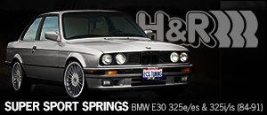 HR Super Sport Spring Set - BMW E30 325e/es 325i/is