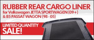 Jetta Sportwagen / B5 Passat Wagon Rear Cargo Liner