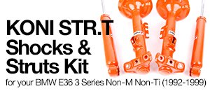 BMW E36 Non-M Non-Ti Koni STR.T Shocks Struts Kits