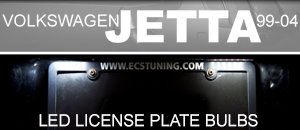 LED License Plate Bulbs - VW Jetta MKIV 99-04