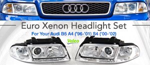 Audi B5 A4/S4 Euro Xenon Headlights
