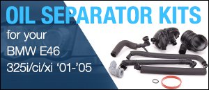 BMW E46 325 Oil Separator Kits