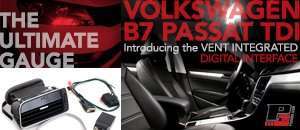 VW B7 PASSAT TDI P3Cars Digital Vent Gauge