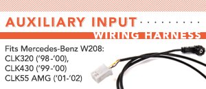Mercedes-Benz W208 Auxiliary Input Wiring Harness