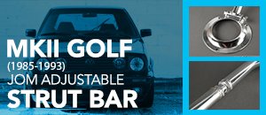 Jom Adjustable Strut Bar for VW MKII Golf (85-93)