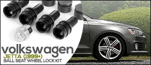 VW Jetta Ball Seat Wheel Locks