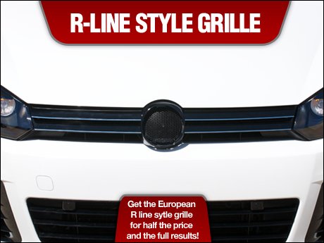 MKVI Golf RLine Style Grille You could install a new grille because your 
