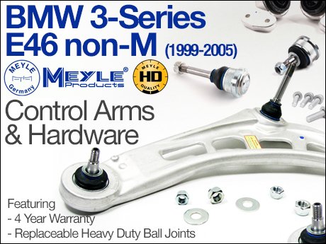 Bmw e46 3 series meyle heavy duty control arm bushings #7