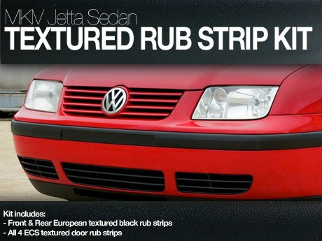 This new ECS Tuning Complete Textured Rub Strip Kit for your Volkswagen MKIV